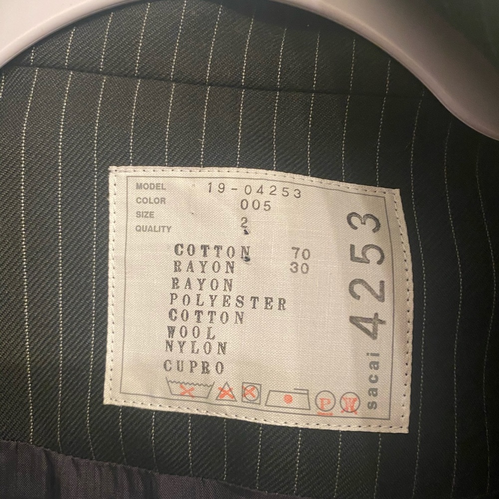 SOLD Sacai Dr Woo SS19 Embroidered Eagle Souvenir Jacket Blazer - Picture 6 of 16